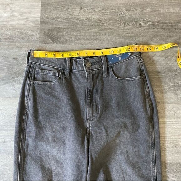 Hollister Ultimate High Rise Mom Jean Black 25 Stretch Ripped - Picture 12 of 16